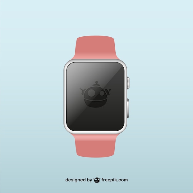 Vector gratuito ilustración vectorial de smartwatch