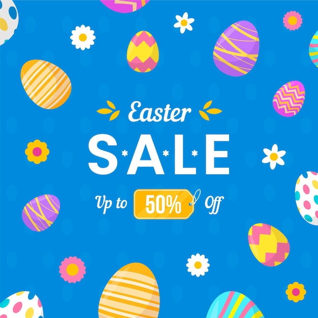 Ilustración de venta de pascua plana