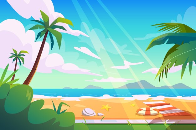 Ilustración de verano degradado