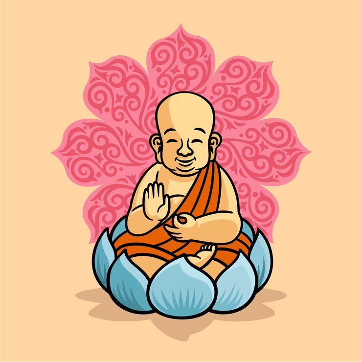 Vector gratuito ilustración vesak dibujada a mano