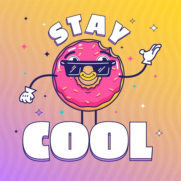 Ilustración de vibraciones positivas de gradiente