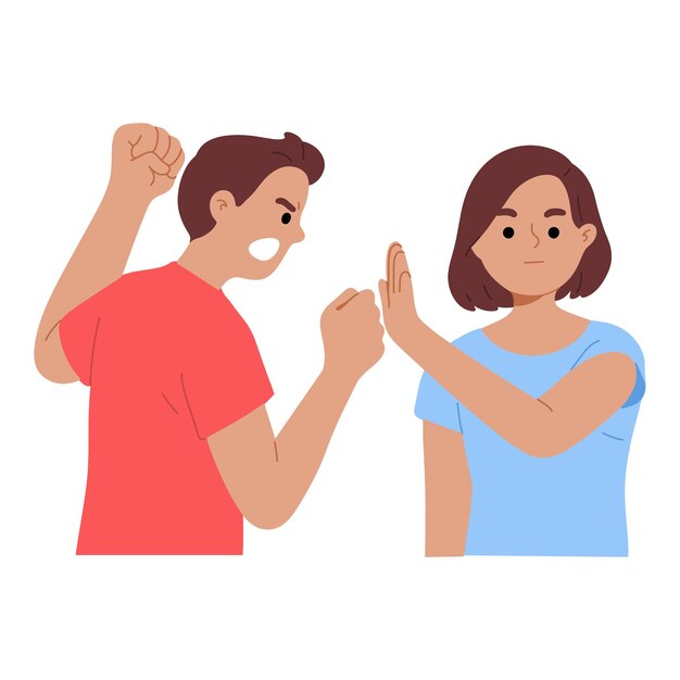 ilustración de violencia doméstica
