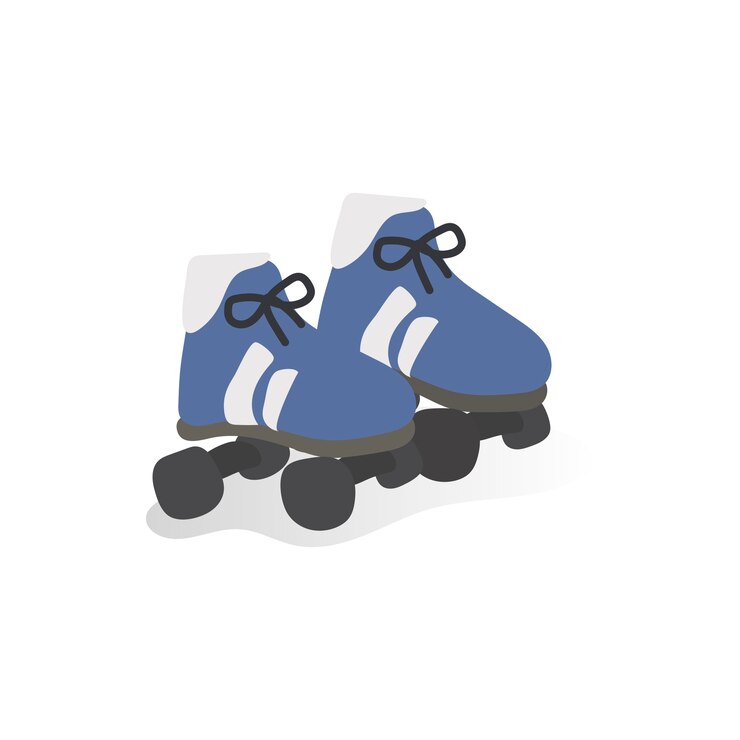 Vector gratuito ilustración de zapatos de patinaje