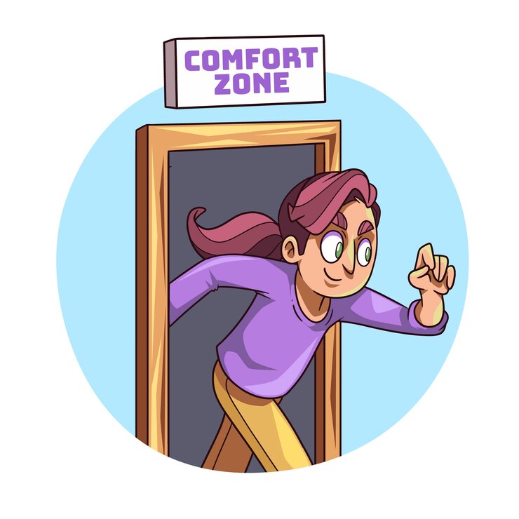 Vector gratuito ilustración de zona de confort dibujada a mano