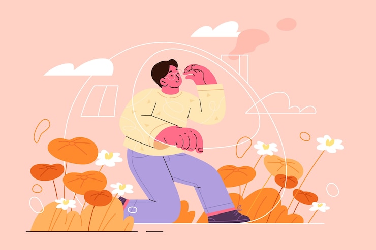 Vector gratuito ilustración de zona de confort dibujada a mano