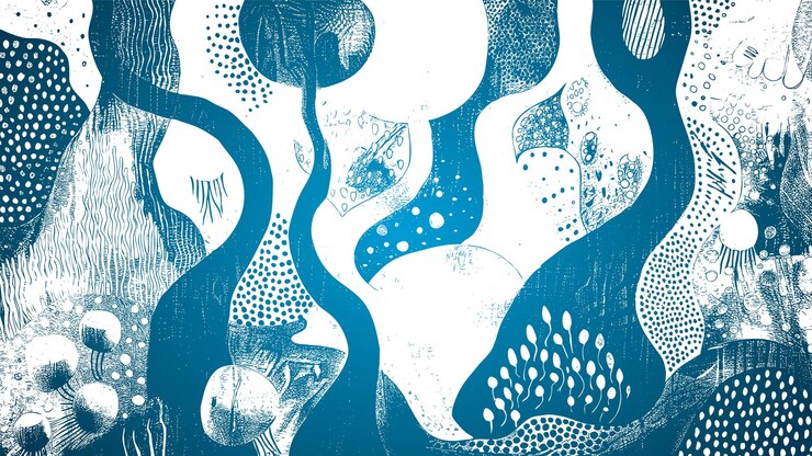 ilustraciones abstractas de pincel dibujadas a mano