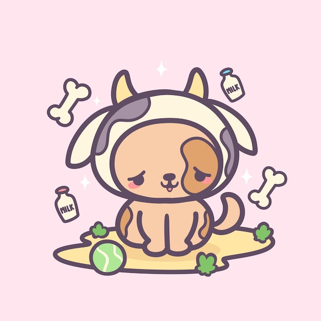 Ilustraciones de animales kawaii dibujadas a mano