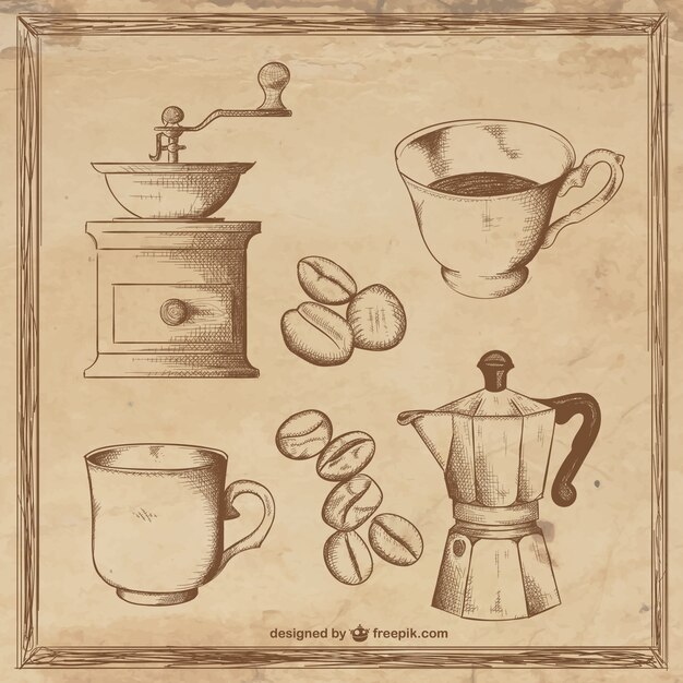 Ilustraciones de café