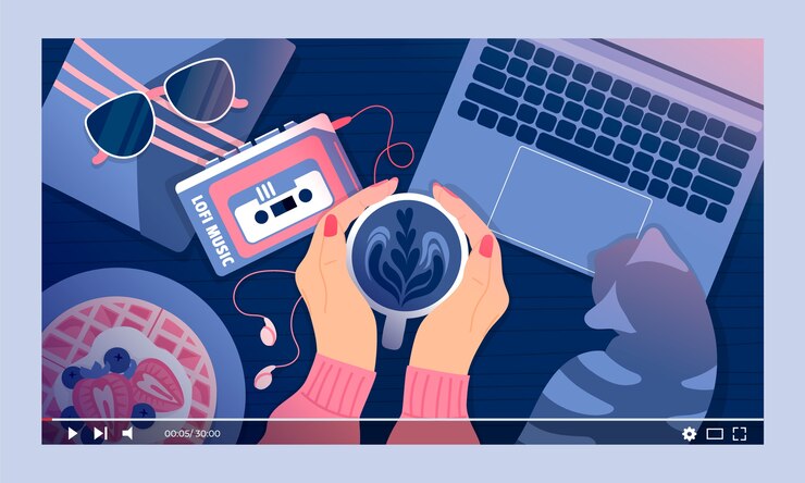 Vector gratuito ilustraciones degradadas de baja fidelidad
