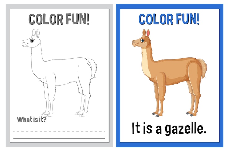 Vector gratuito ilustraciones educativas y divertidas de animales en color
