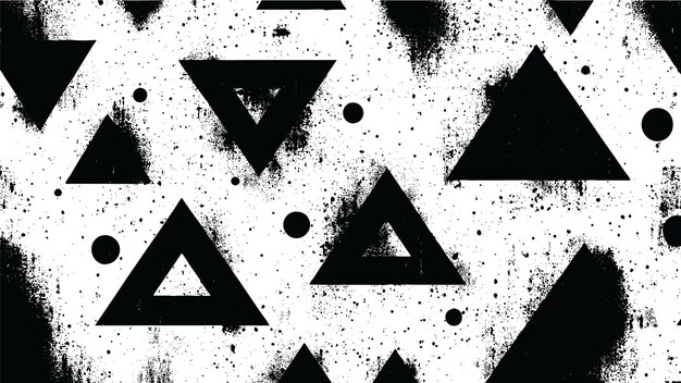ilustraciones geométricas de tinta grunge