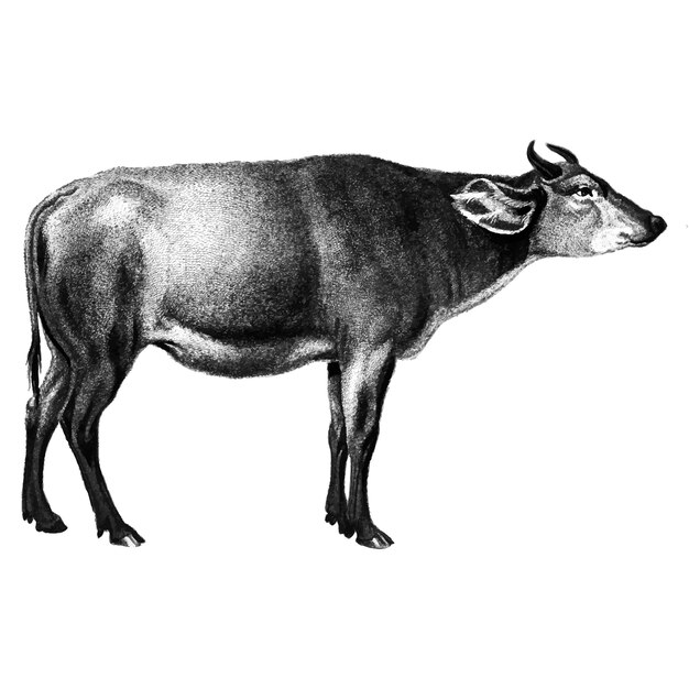 Ilustraciones vintage de vaca