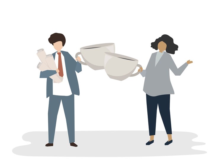 Vector gratuito ilustrados empresarios corporativos