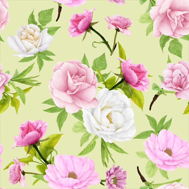 imagen de etiqueta de flor en diseño vintage