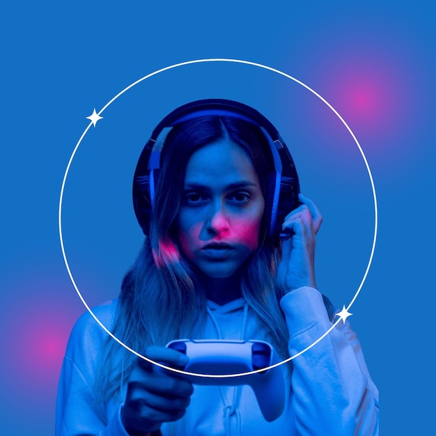 Imagen de perfil de discordia de jugador moderno degradado