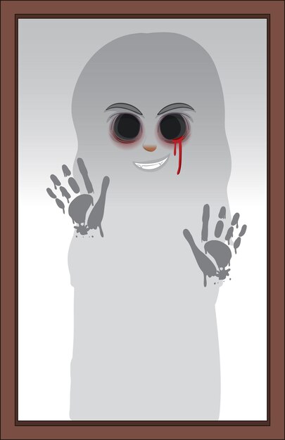 Imagen de silueta fantasma aterrador