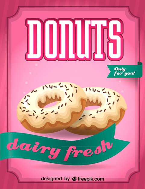Imagen vectorial de donuts