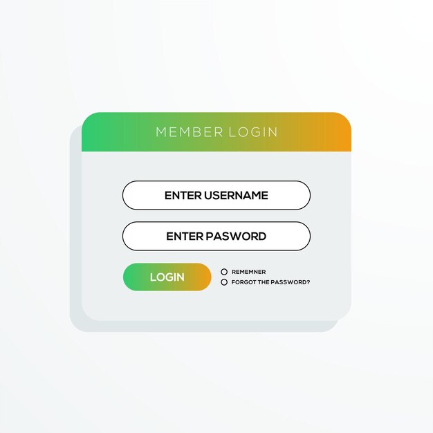 Imágenes de inicio de sesión de Ui