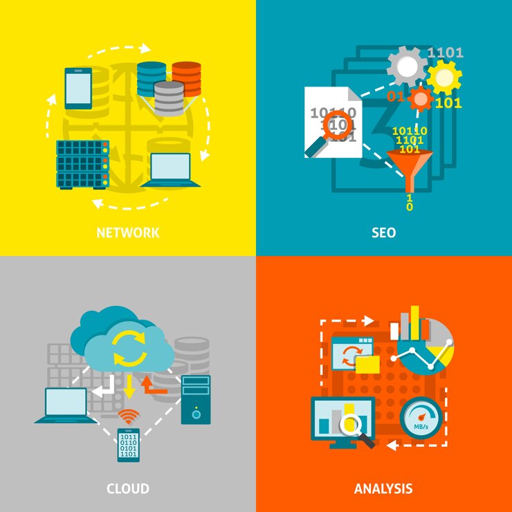 Vector gratuito imágenes vectoriales de database analytics