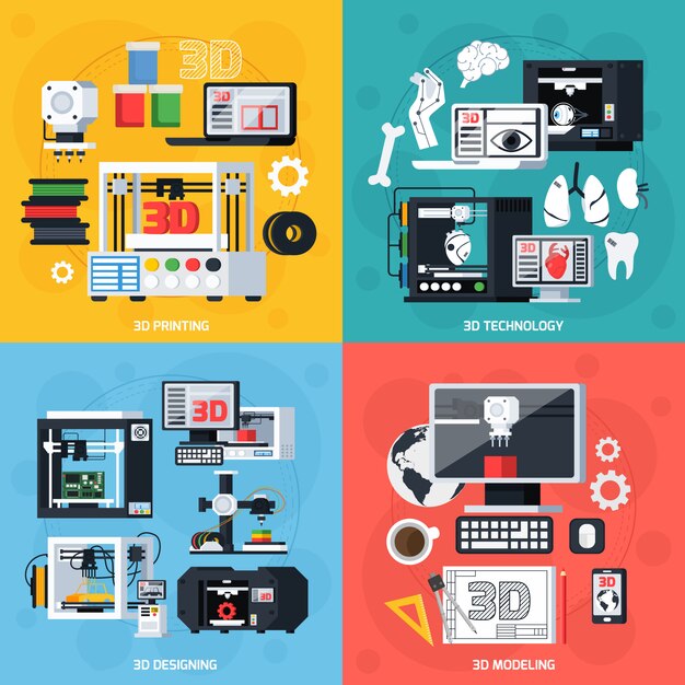 Impresión 3D del Concepto de Diseño 2x2.