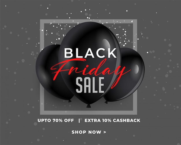 Vector gratuito impresionante banner de venta de viernes negro en oscuridad