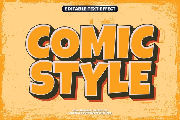 impresionante efecto de texto retro editable con textura beckground