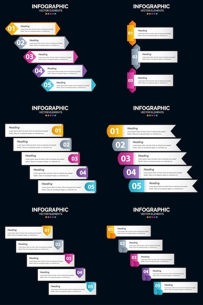 Incluya infografías vectoriales en su presentación para atraer a su audiencia