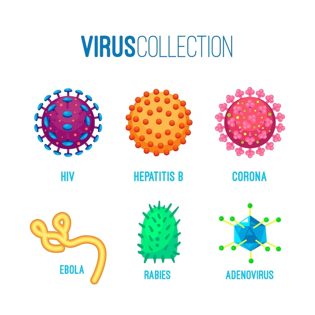 Infección por bacterias y colección de virus pandémicos