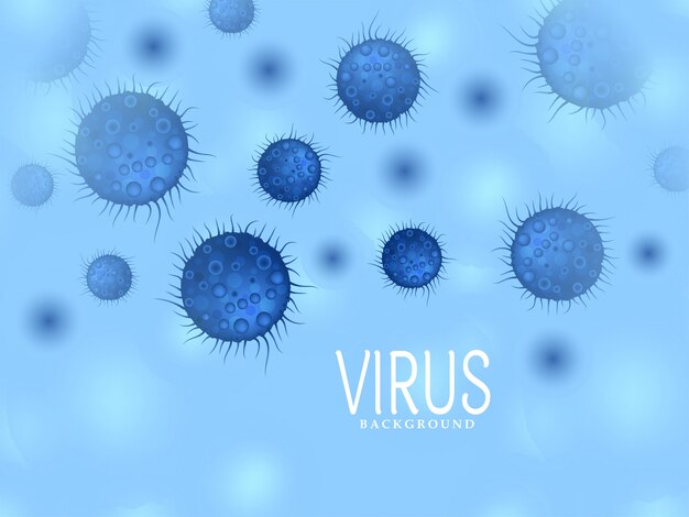 Infección por virus microscópico propagación de fondo