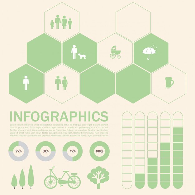 Vector gratuito un infochart