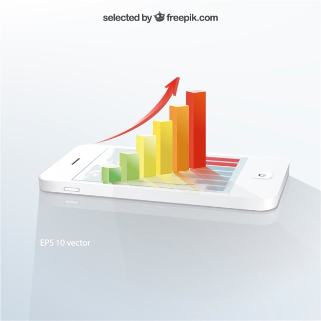 Infografía 3D en el teléfono móvil