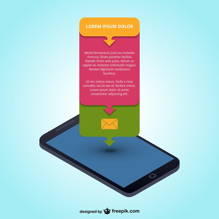 Vector gratuito infografía de aplicaciones móviles