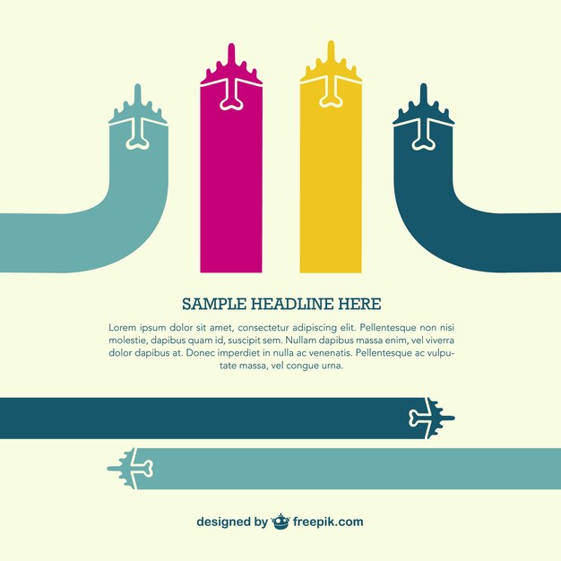 Infografía de aviones