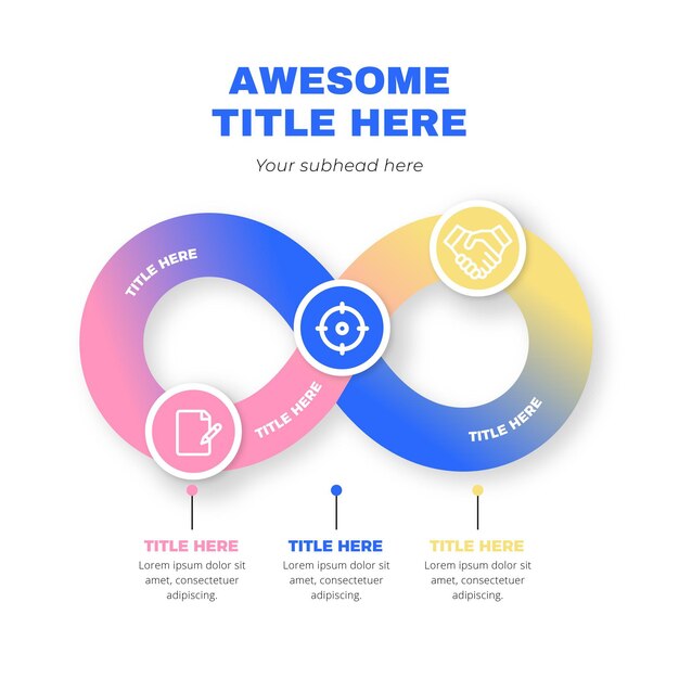 Infografía de bucle infinito