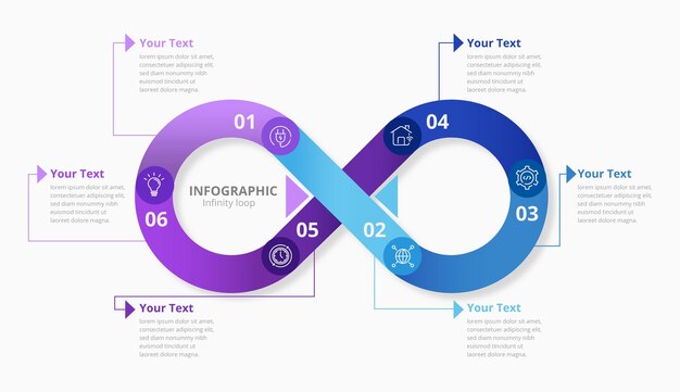Infografía de bucle infinito