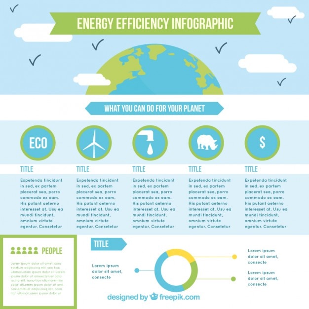 Vector gratuito infografía de desarrollo sostenible