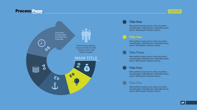 Infografía con diseño de flecha