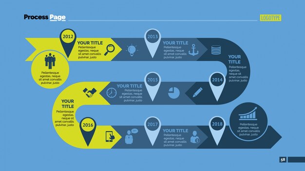 Infografía con diseño de proceso