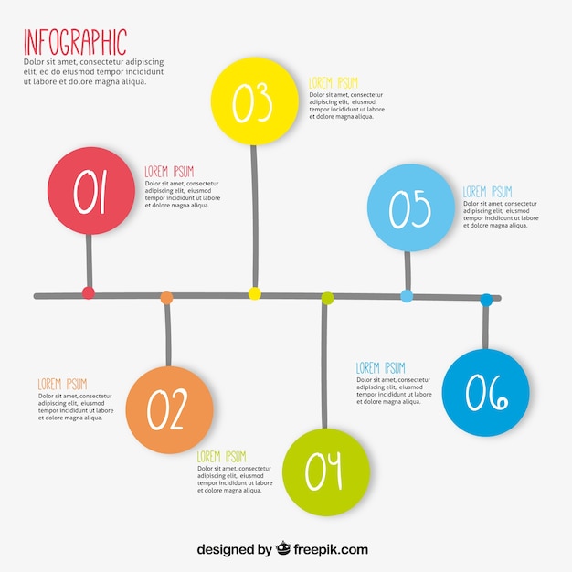 Infografía divertida con opciones