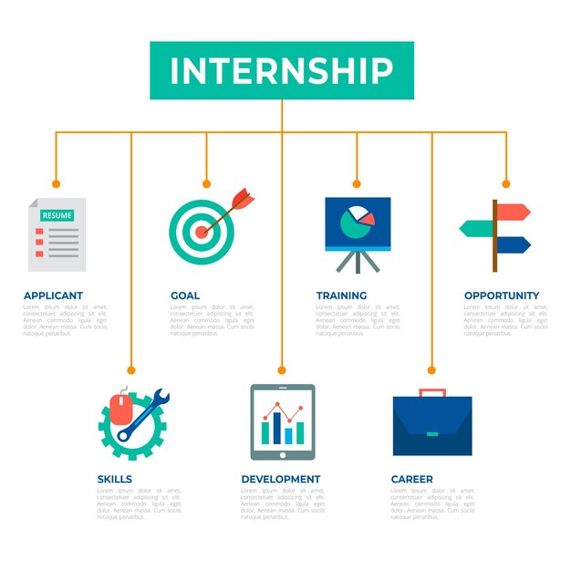 Infografía de formación en prácticas