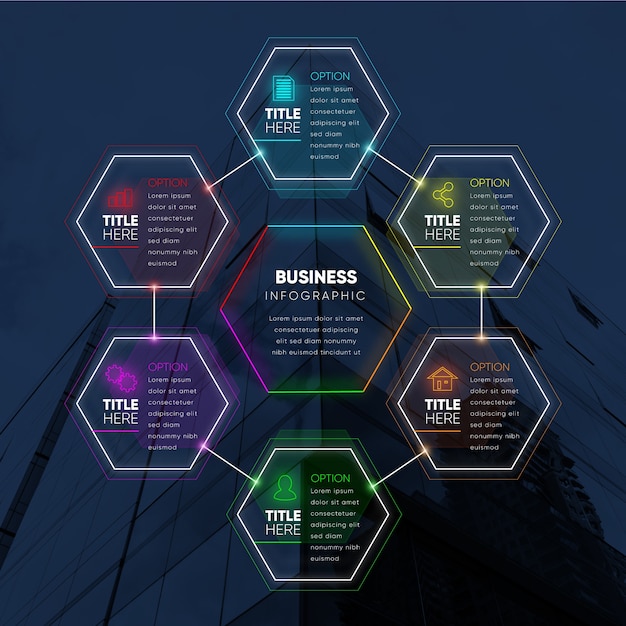 Infografía con foto para negocios