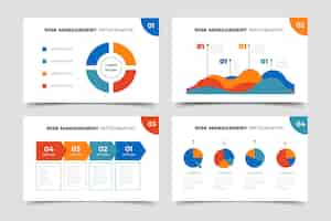 Vector gratuito infografía de gestión de riesgos