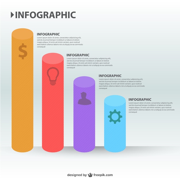 Infografía gráfico de barras