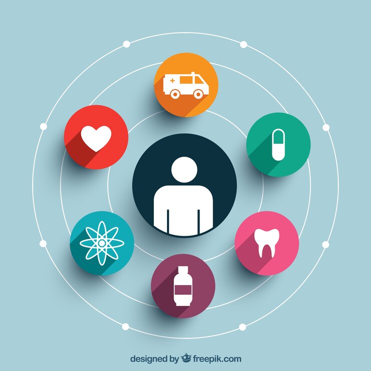 Vector gratuito infografía con iconos de médicos