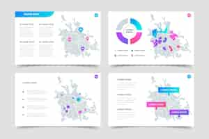 Vector gratuito infografía de mapa de roma isométrica