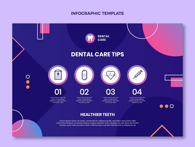 Infografía médica degradada