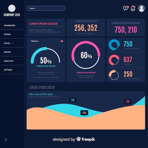 Infografía moderna con estilo colorido