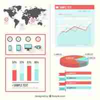 Vector gratuito infografía moderna