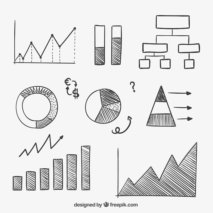 Vector gratuito infografía de negocios dibujados a mano