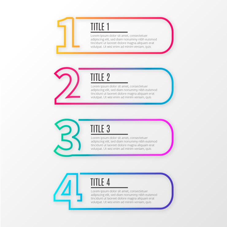 Vector gratuito infografía de negocios de línea moderna.